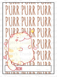 Purr Purr Valentines Day Card