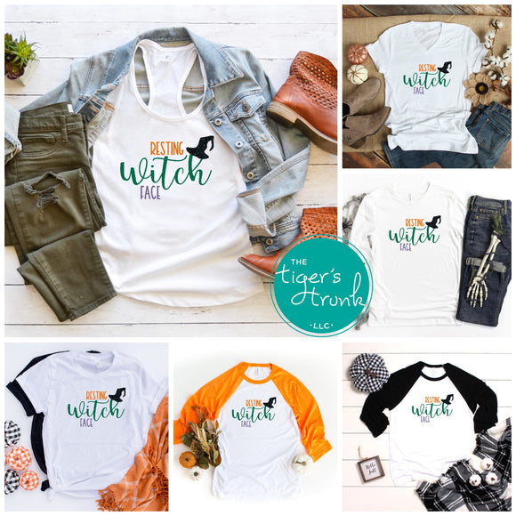 Resting Witch Face Halloween shirts