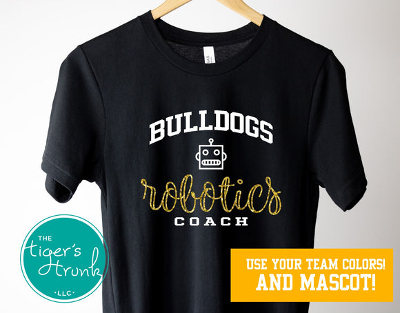 Robotics Team Shirt | Mascot Shirt | Robotics Coach | Short-Sleeve Shirt
