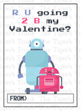 R U Going 2 B My Valentine? printable Valentine card