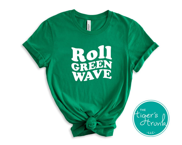 Leeds Greenwave Fan Gear | Roll Greenwave | Short-Sleeve Shirt