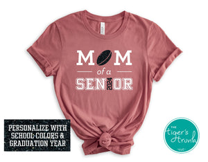 Rugby Shirt | Mom of a Senior | Class of 2024 | Short-Sleeve Shirt