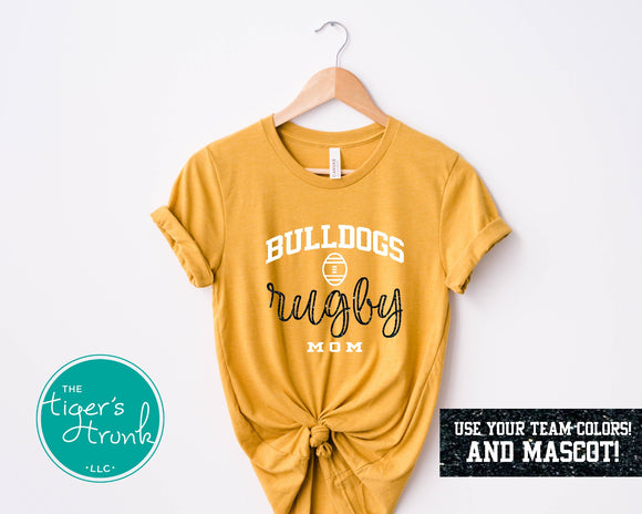 Rugby Mom Mascot short-sleeve shirt