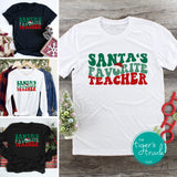 Santa's Favorite Teacher Shirts