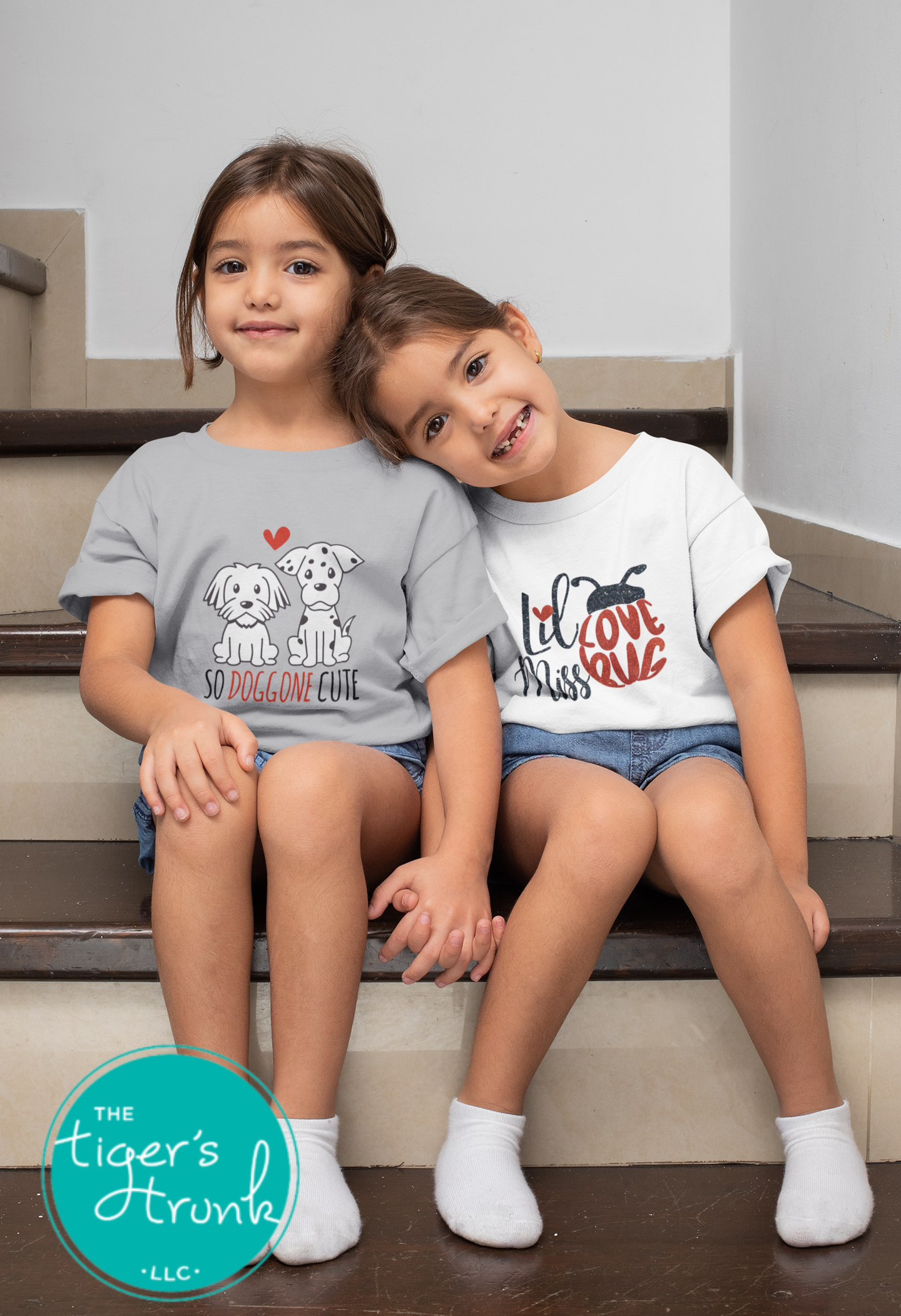 Valentine’s Day shirt featuring adorable puppies with the text "So Doggone Cute," perfect for dog lovers and festive celebrations.