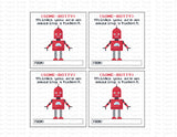 Some Botty Thinks You Are An Amazing Student Robot Instant Download Printable Valentine Tags