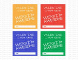 Wikki Stix printable Valentine cards