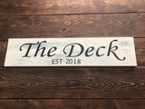 The Deck sign