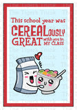 End of the School Year Card | Gift from Teacher to Students | This School Year Was CEREALously Great With You in My Class | Instant Download | Printable Card