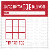 Youre Tic Tac TOEtally Cool printable Valentine card