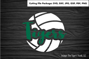 Cutting File Package | Volleyball Mascot | Tigers | Instant Download