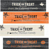 Trick-or-Treat Personalized Halloween signs