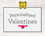 Personalized Valentine printable cards