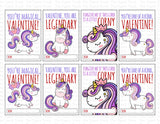 Magical Unicorn Valentine Cards