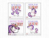 Magical Unicorn Instant Download Printable Valentine Tags