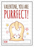 Kitty Cat Instant Download Printable Valentine Cards