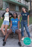 Vote for Women shirts