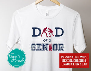 Wrestling Shirt | Dad of a Senior | Class of 2024 | Short-Sleeve Shirt