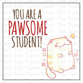 You are a Pawsome Student Valentine's Day Card