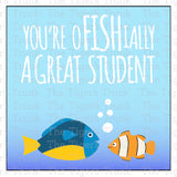 You're oFISHially a Great Student | Instant Download | Printable Valentine Tag